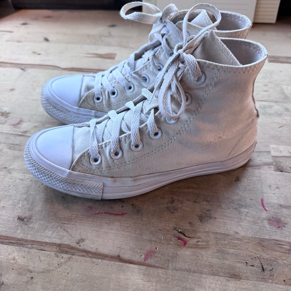 Converse Chuck Taylor White High-Top Sneakers size 6 - Picture 8 of 11